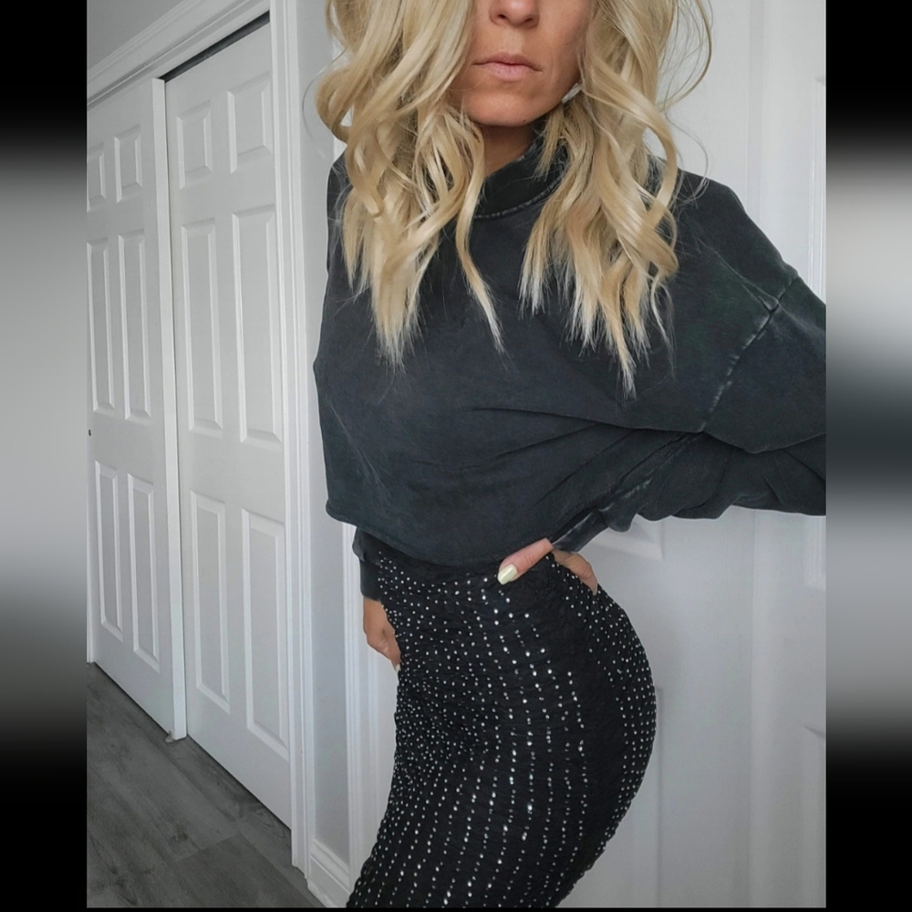 Black Studded Skirt